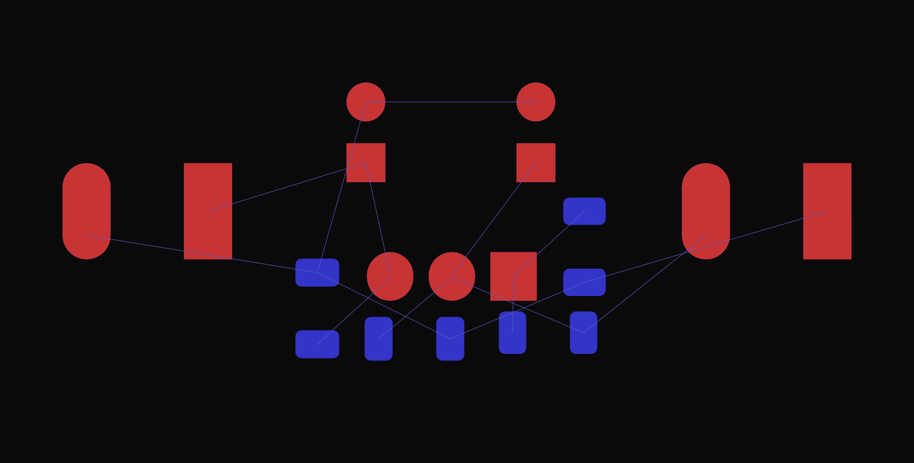 Ratsnests’ ratlines drawn overlaid on alayout.