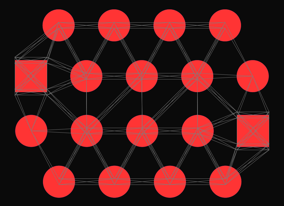 Screenshot showing the currently used navmesh painted in gray color.
